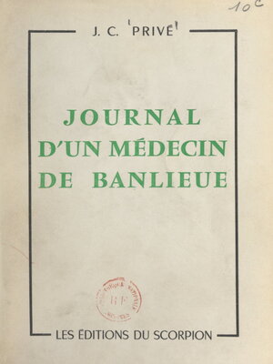 cover image of Journal d'un médecin de banlieue